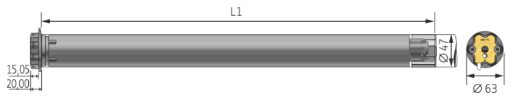 Somfy RS100 Hybrid io 20/17 Rollladenmotor SW60 ED #1240422