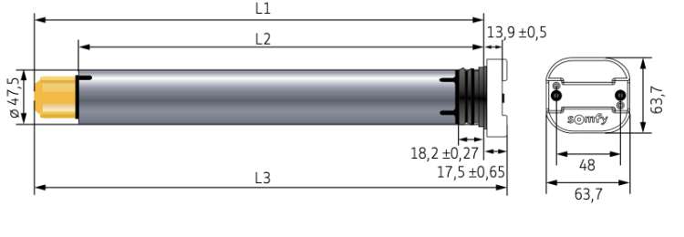 Somfy ➤ Sonesse Ultra 50 DC RTS 4/25 Digitalmotor ✅ Schnellläufer Innensonnenschutz #1134111