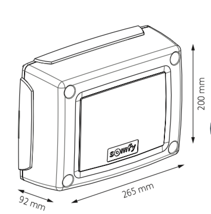 Somfy Steuerung Control Box für 3S Axovia io / Axovia MultiPro io #1841142