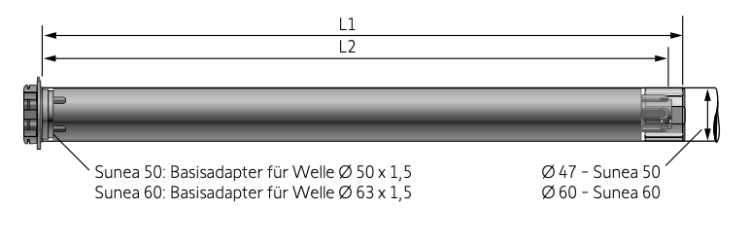 Somfy ➤ Sunea 50 io 30/17 ✅ Markisenmotor DS 78 #1115227