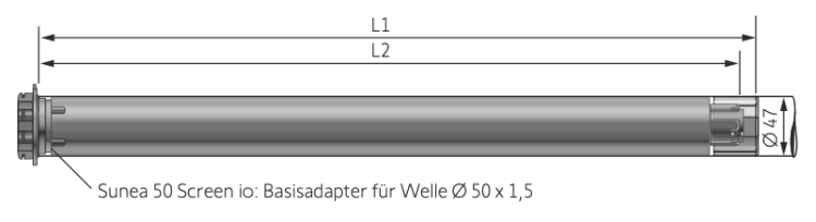 Somfy Sunea 50 Screen io 6/17 Markisenmotor DS78 #1110211