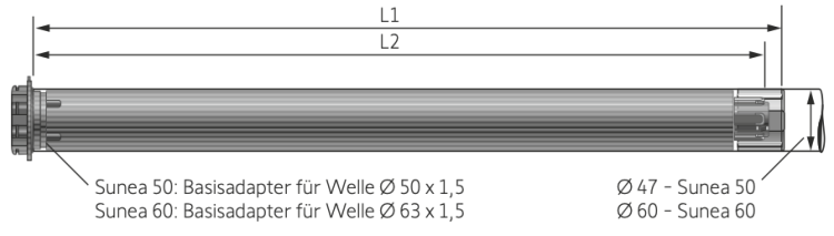 Somfy Sunea 60 io 55/17 Markisenmotor DS85 #1181267