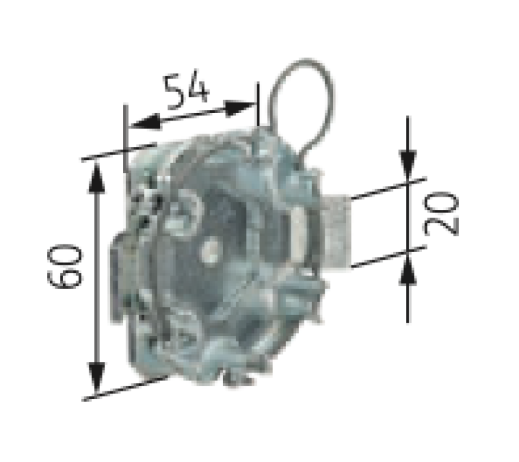 Somfy ➤ Umrüstlager mit Federring und großer Öse ✅ #9704030