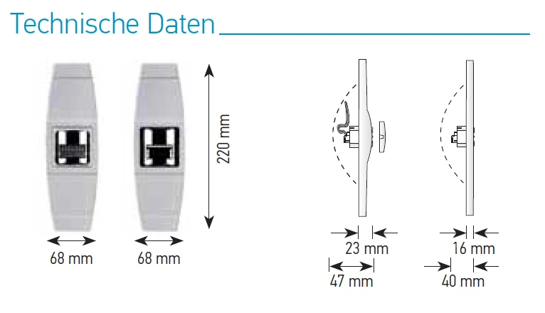 Somfy Universalrahmen G für Smoove io / RTS #9018668