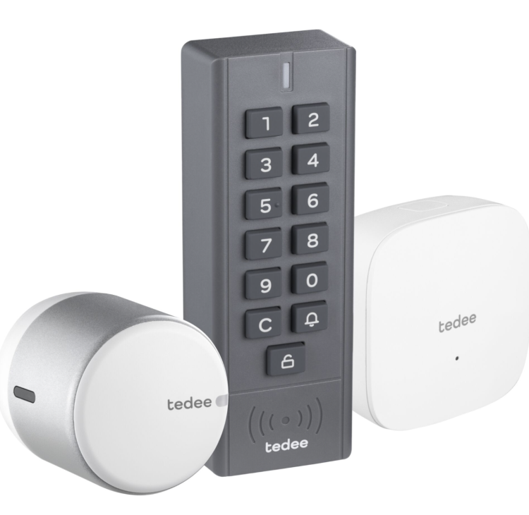 Tedee✓ Set GO Silber✓ Mit Keypad und Bridge✓ #838014✓ online kaufen✅