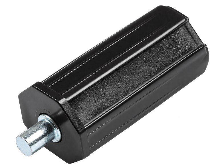 Walzenkapsel mini aus PVC für 40mm 8-Kant Stahlwellen mit Stahlstift Ø9,8mm
