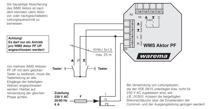 WAREMA ➤ WMS Aktor PF UP #2020925 ✅ online kaufen!