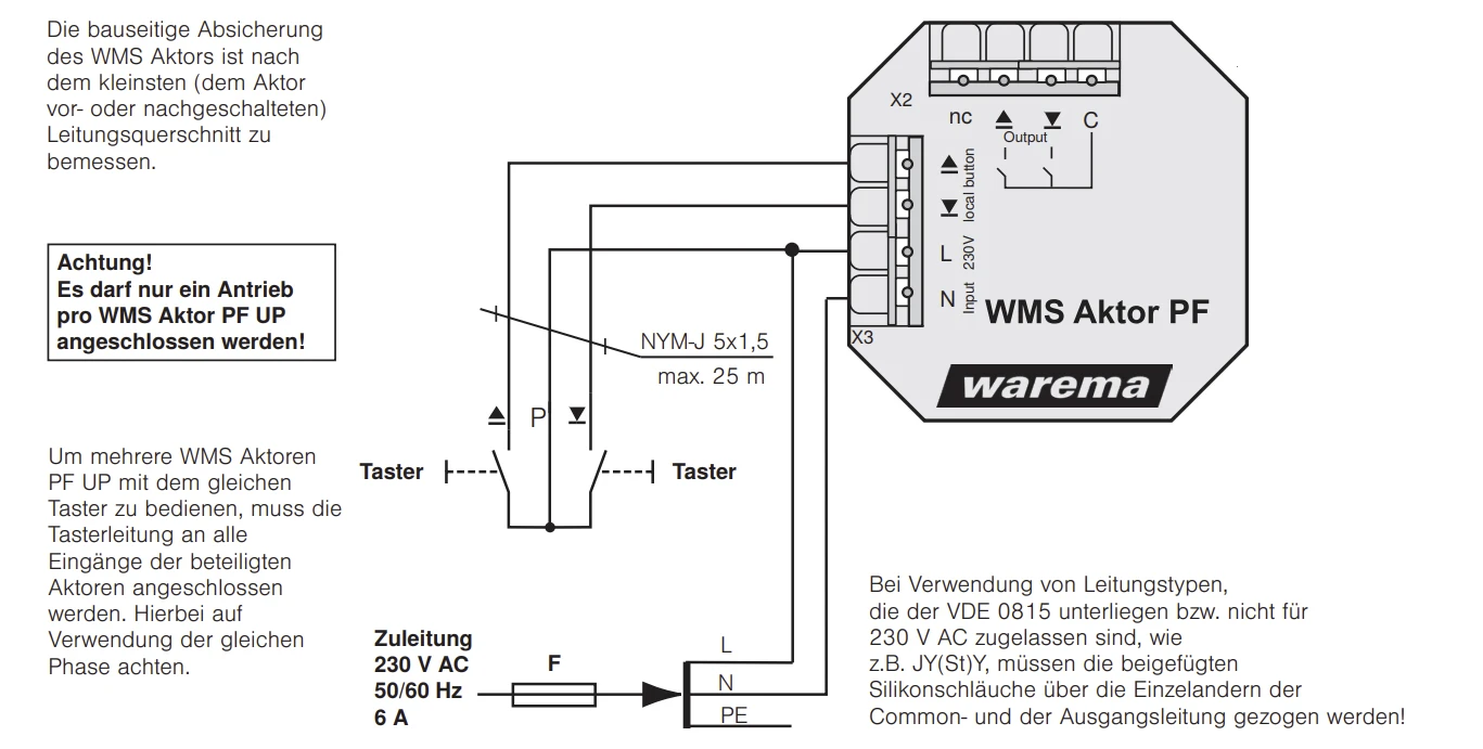 WAREMA WMS Aktor PF UP #2020925