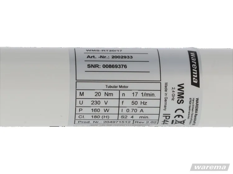 WAREMA WMS-RT 20/17 Funk-Rollladenmotor #2002933