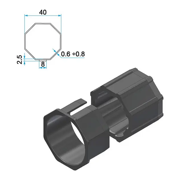 Cherubini Adapter Mitnehmer Achtkant 40mm A3505 0501