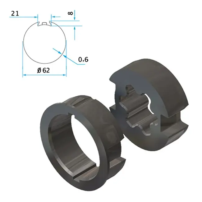 Cherubini Adapter und Mitnehmer Deprat 62 Welser 63 A4505_0507