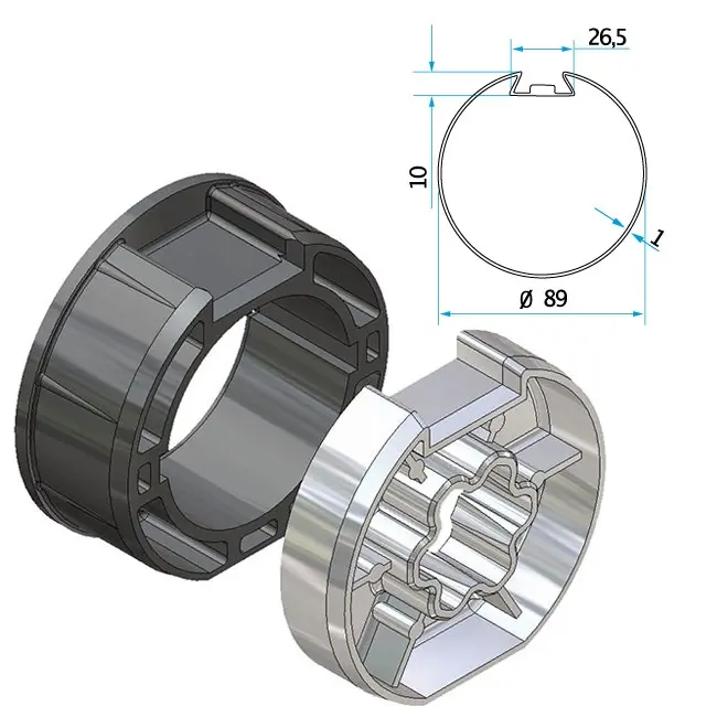 Cherubini Adapter und Mitnehmer Deprat 89 A5805_0505