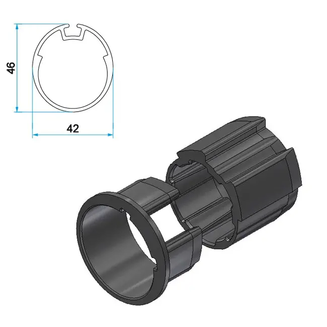 Cherubini Adapter und Mitnehmer Oval 42x46 A3505_0508