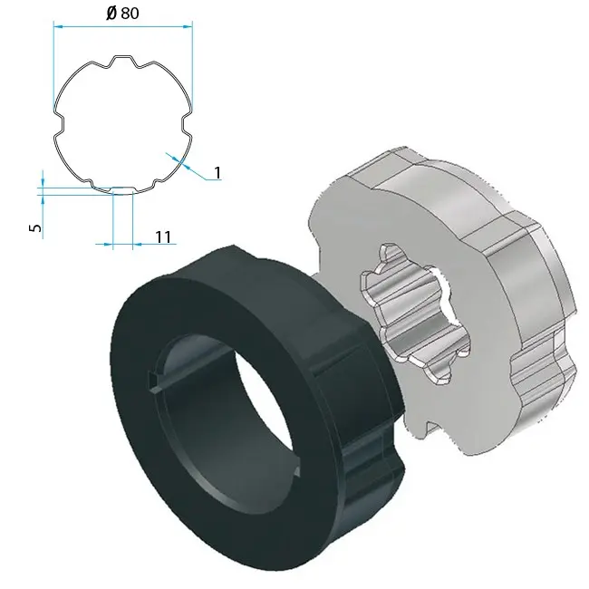 Cherubini ➤ Adapter & Mitnehmer ZF 80 A4505_0517✅ online günstig kaufen!