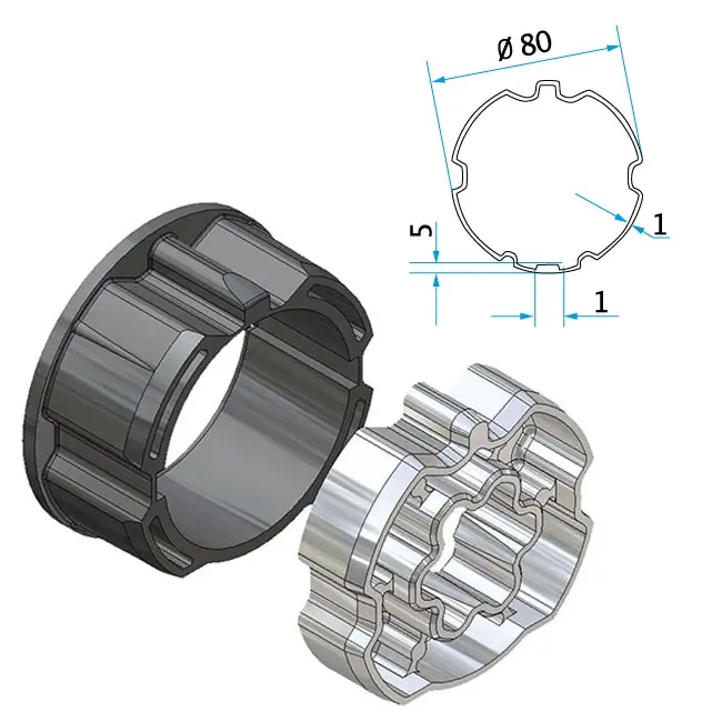 Cherubini ➤ Adapter & Mitnehmer ZF80 #A5805_0504✅ online günstig kaufen!