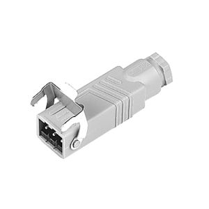 elero Hirschmann-Stecker STAS3 hellgrau mit Bügel #238460001