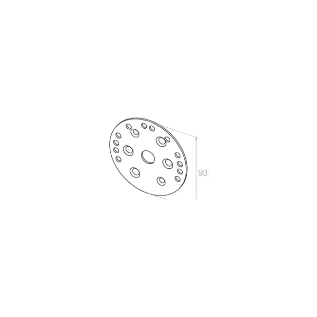 elero Montageplatte für Motorlager Teilkreis 78 mm #133027801