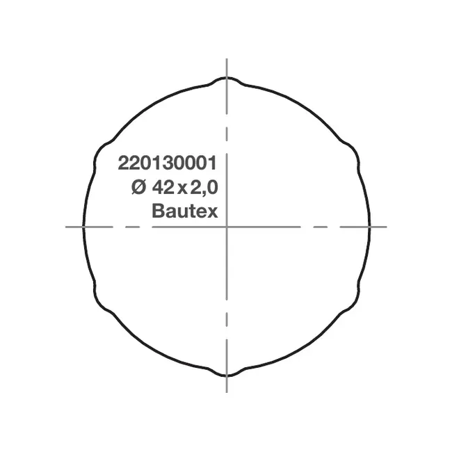 elero RevoLine S Adapter- und Mitnehmerset Ø42×2,0mm, Bautex/Sundrape #220130001