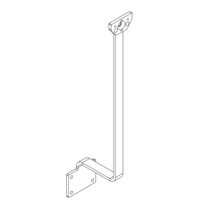 Elsner Fix blank Aluminium Wandausleger Wetterstationen Sensoren 430mm