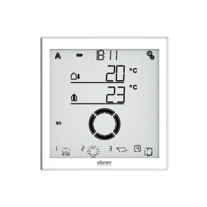 elsner Solexa II-Display, weiß / alu Funk-Steuerung (Display einzeln) #10144