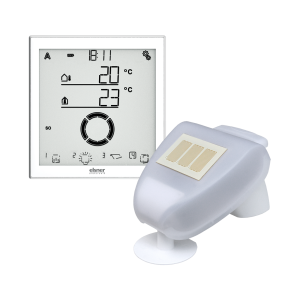 elsner Solexa II-Set, weiß / alu Funk-Steuerung (Display und Wetterstation) - Sensor
