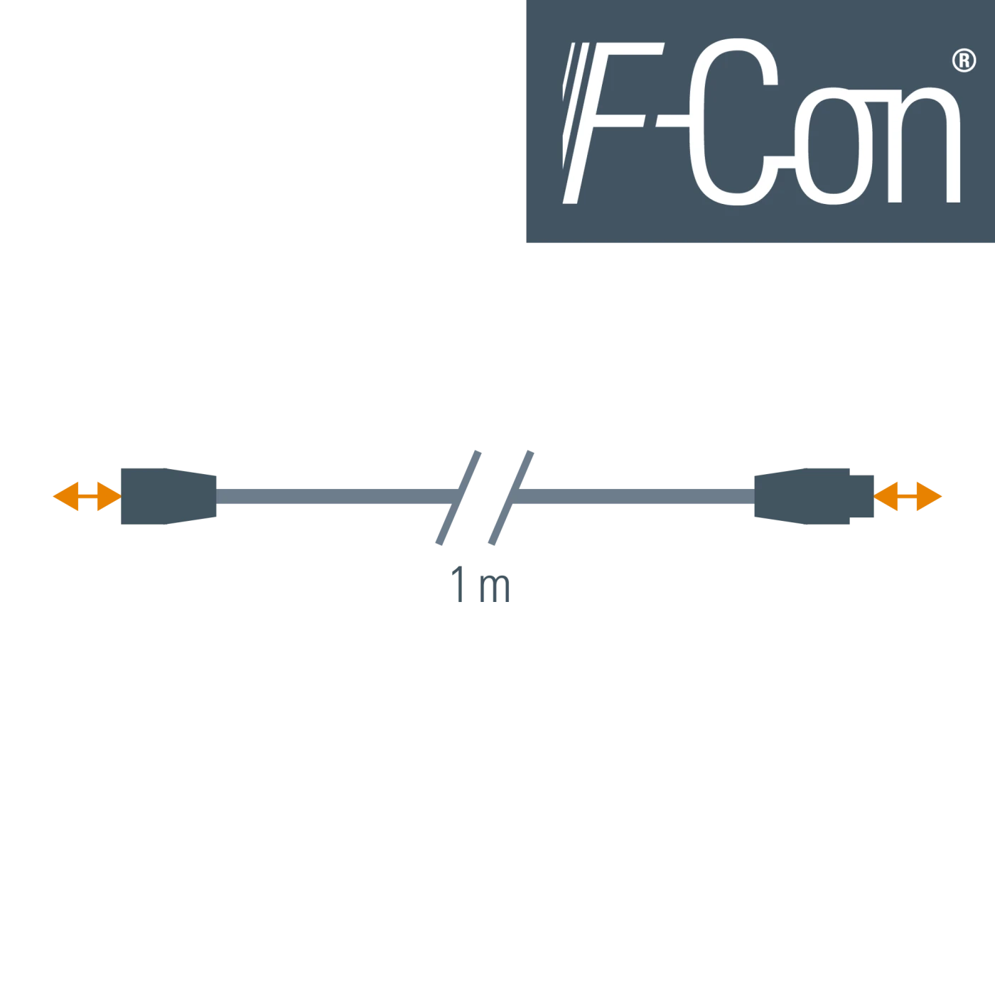 Elsner Verbindungsleitung 1m STAK3/STAS3 mit STASI – F-Con Stecksystem
