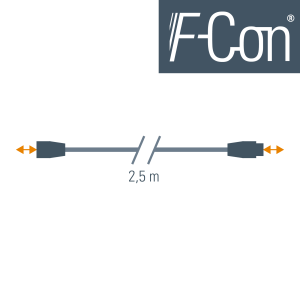 Elsner Verbindungsleitung 2,5m STAK3/STAS3 mit STASI – F-Con Stecksystem