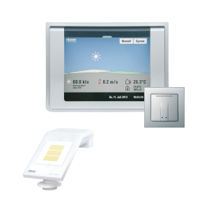 Elsner WS1000 Color-8 alu Gebäudesteuerung 8 Antriebe 230V Touch-Display