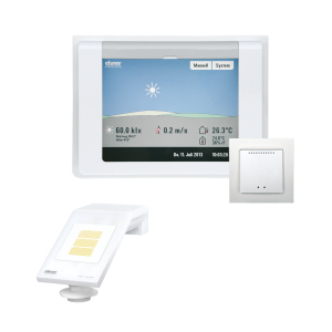 Elsner WS1000 Color-8 weiß Gebäudesteuerung 8 Antriebe 230V Touch-Display