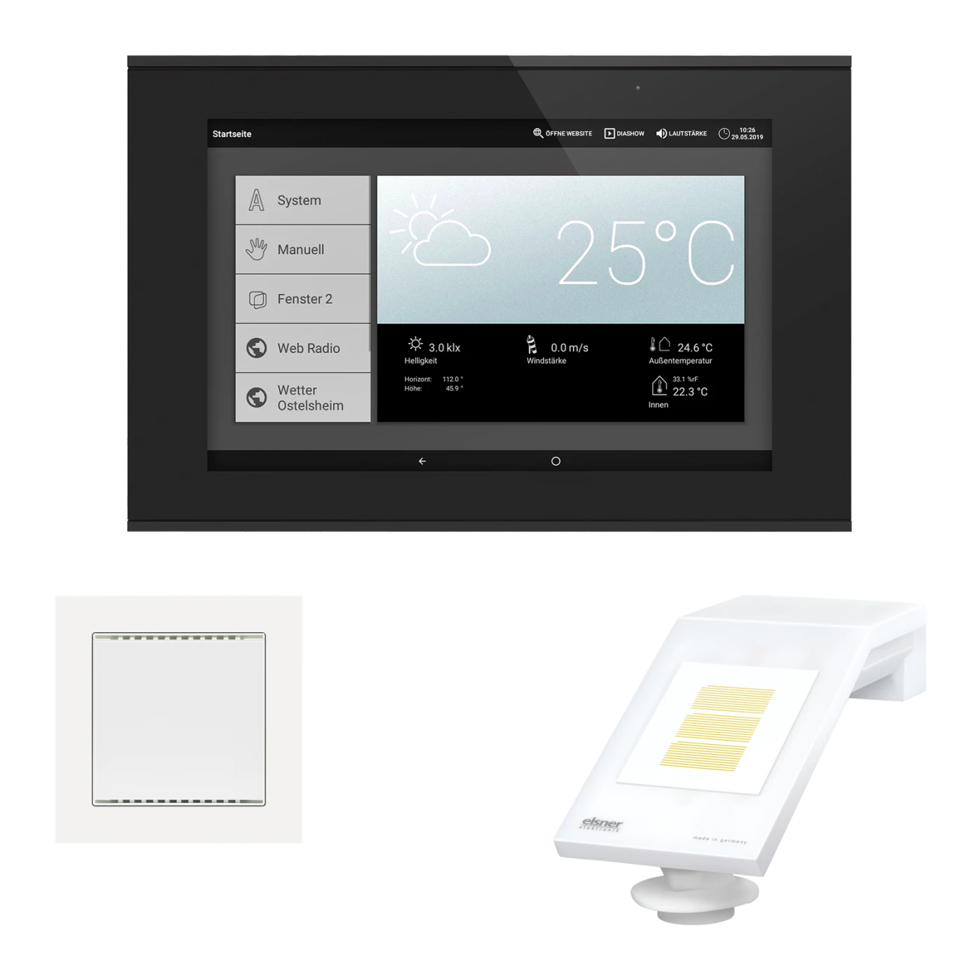 Elsner WS1000 Connect-4 – Smart-Home-Zentrale für 4 Antriebe 230V mit WLAN & App