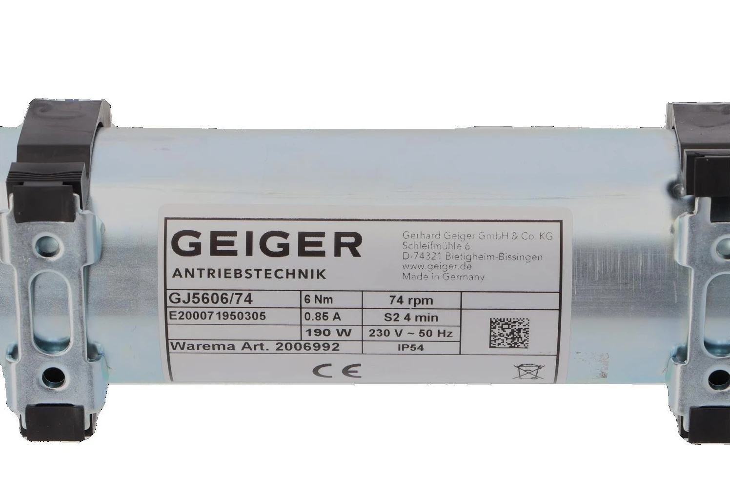 Geiger ➤ GJ5606/74 Jalousieantrieb 6 Nm - Schnellläufer (WAREMA #2006992)✅ online günstig kaufen!