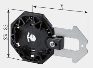 SELVE Spannlager für Vorbaurollladen Kopfstücke 120 - 165mm ohne Klipsung (o. Abb.) #280192