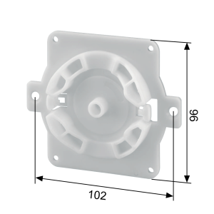 SELVE Motorlager für Aufsatzelemente System SKS, ohne Klipsung, aus Kunststoff, max 20Nm (o. Abb.) #283053
