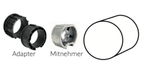 Somfy ➤ Adapter und Mitnehmer für Rundrohr 89 x 2 Baureihe 50 #9707026 #9520312 #9420303