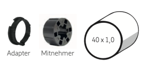 Somfy ➤ Adapter und Mitnehmer Ø 40 x 1,0 Baureihe 40 #9132143 #9132142 ✅ online kaufen!
