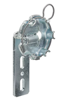 Somfy ➤ Antriebslager 20 mm gekröpft mit Federring große Öse für Baureihe 50/60 #9763606