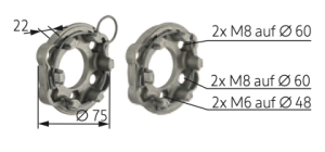 Somfy ➤ Markisen- und Universallager für Baureihe 50/60 kleine Öse #9910000 ✅ online kaufen!