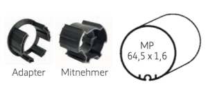 Somfy Mitnehmer DS 70x1,2/1,5 Baureihe 50