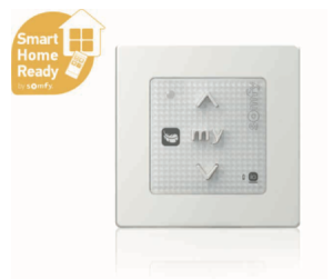 Somfy ➤ Smoove RS100 io 1-Kanal Funkwandsender✓ inklusive Smoove Rahmen Pure✓ #1811717✅