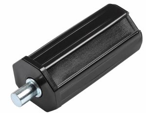Walzenkapsel mini aus PVC für 40mm 8-Kant Stahlwellen mit Stahlstift Ø9,8mm